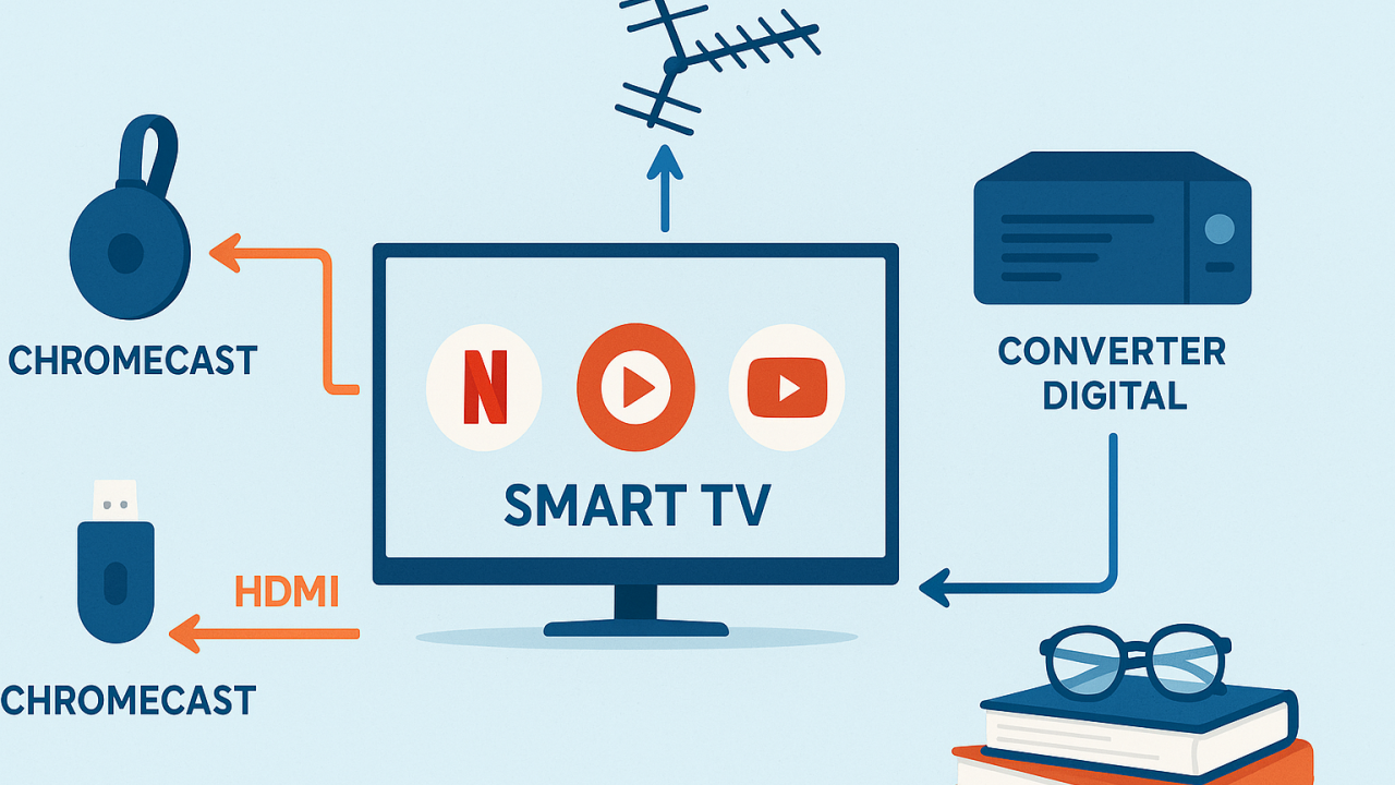 Como assistir TV digital e streaming juntos na mesma tela