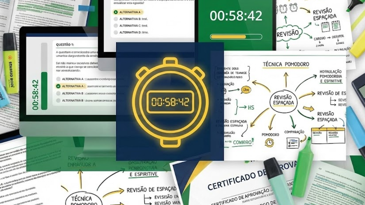 Neurociência da aprovação: Técnicas que triplicam retenção de conteúdo