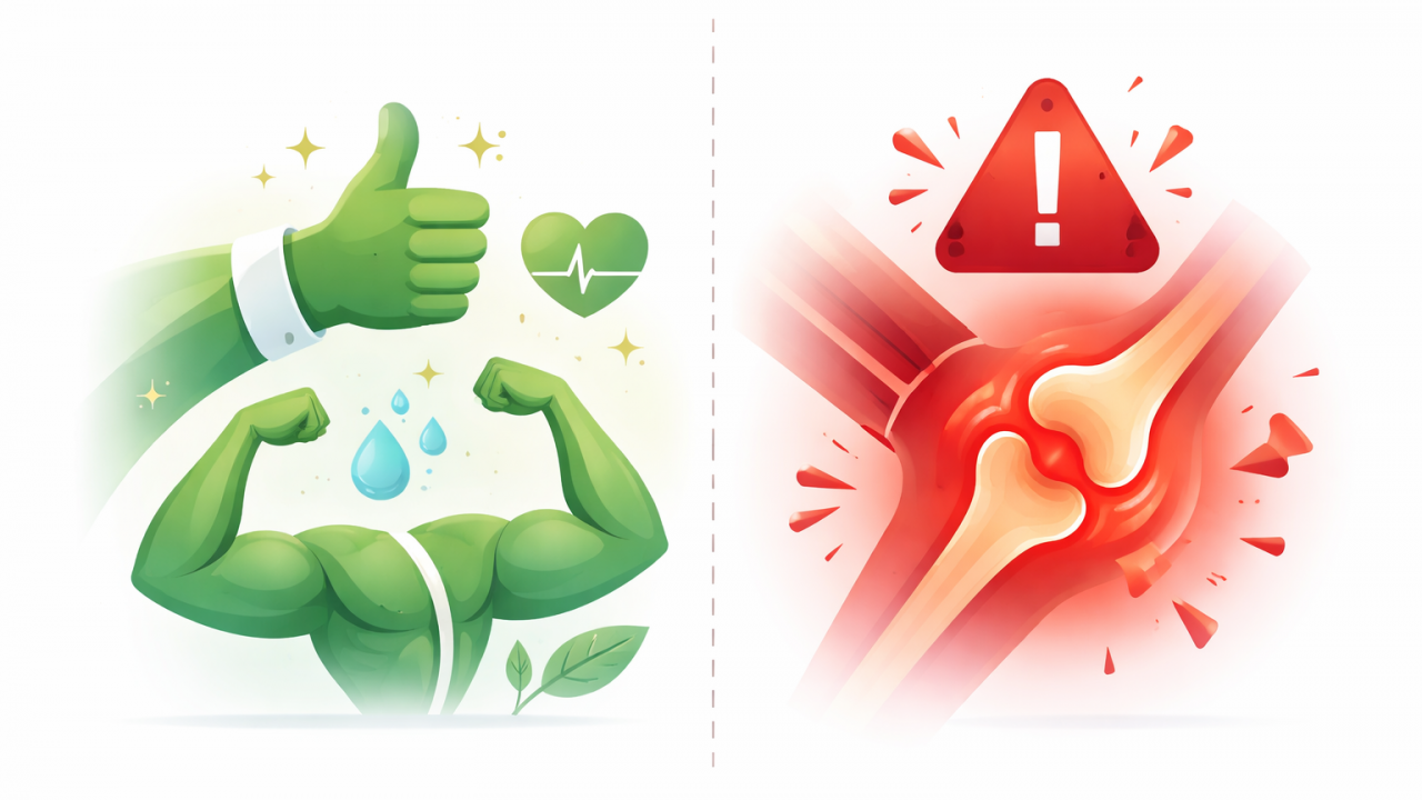 Dor no treino: Como saber se é adaptação muscular ou lesão grave