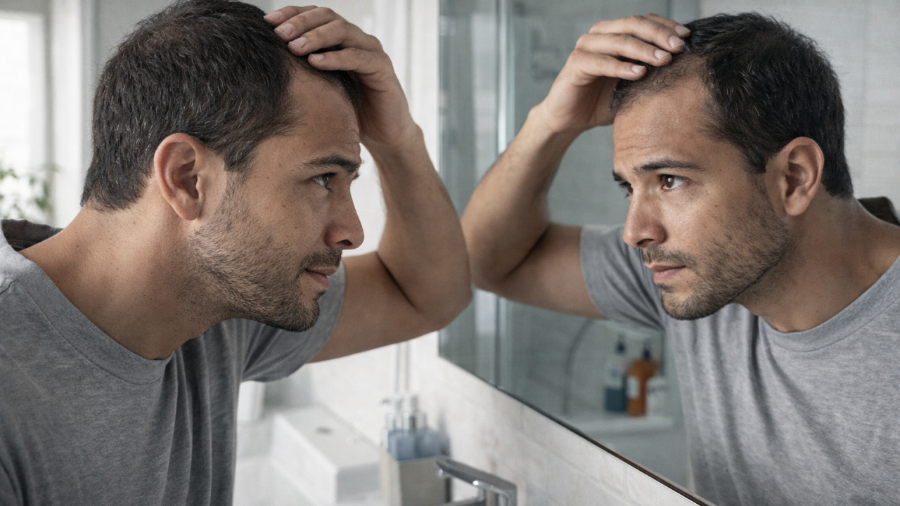 Queda de cabelo masculina: Identifique causas e busque tratamento