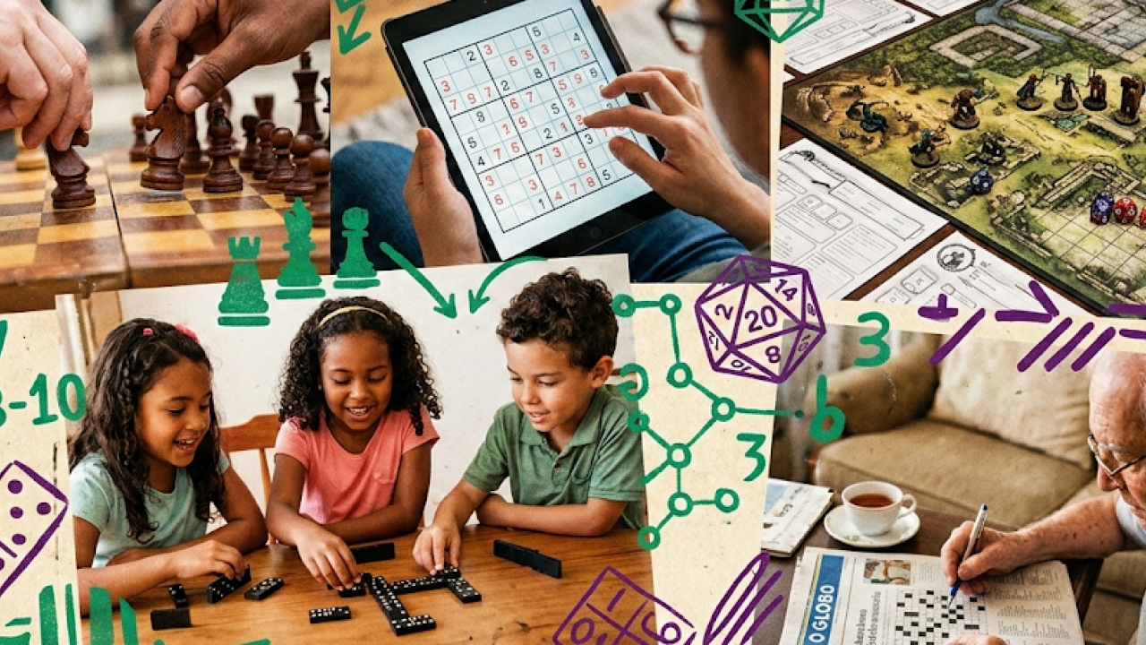 Jogos que treinam o cérebro: raciocínio e estratégia