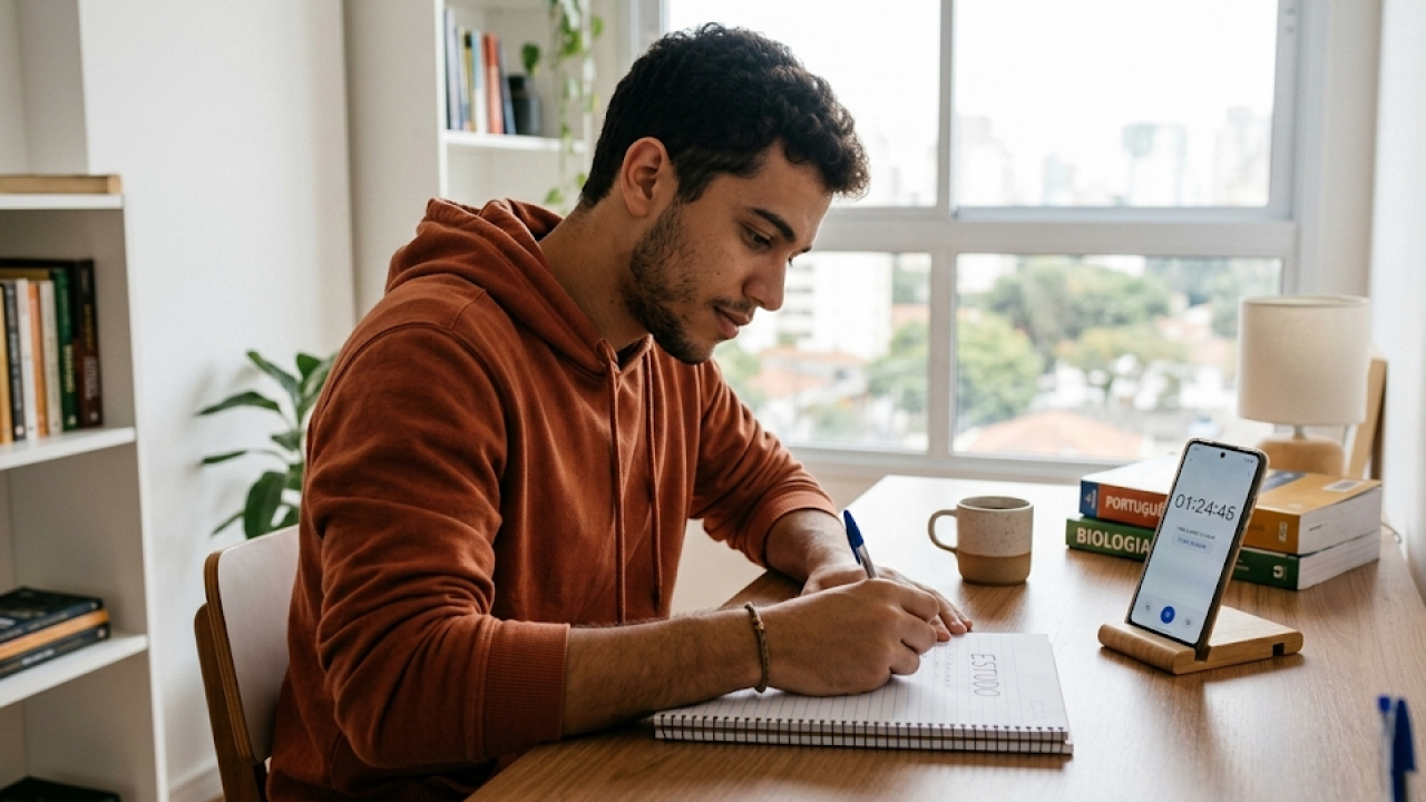 Como estudar por blocos de tempo sem perder o ritmo