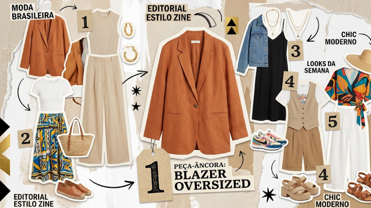 Como criar 5 looks diferentes com só 1 peça principal