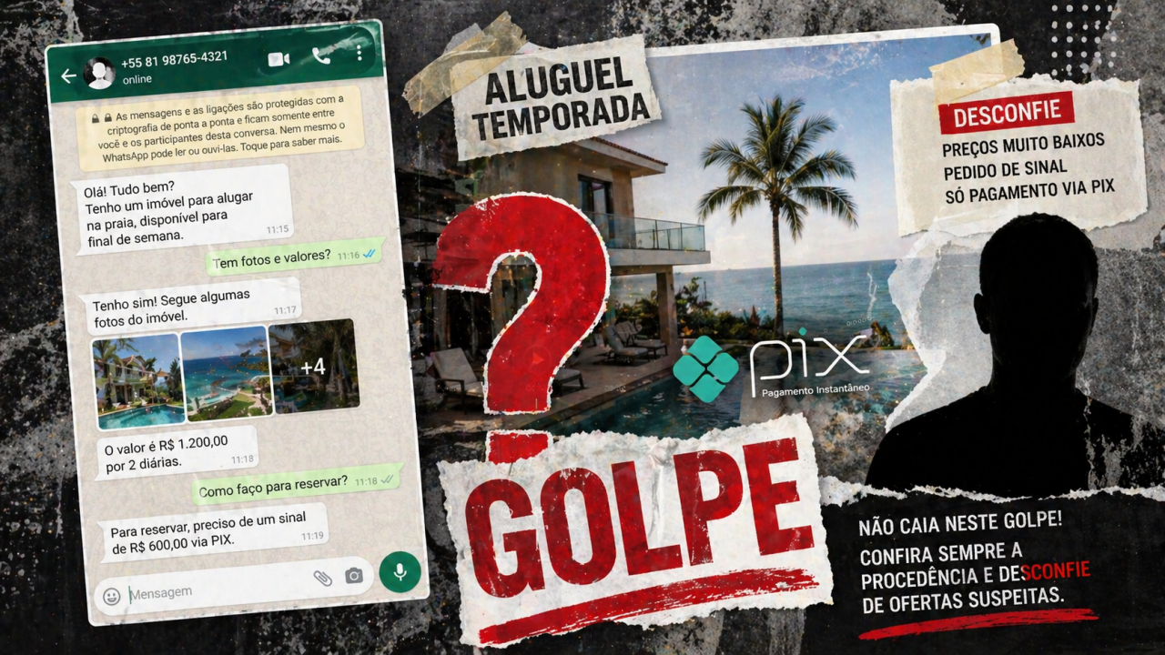 Aluguel de temporada: 5 sinais de golpe antes de enviar o PIX
