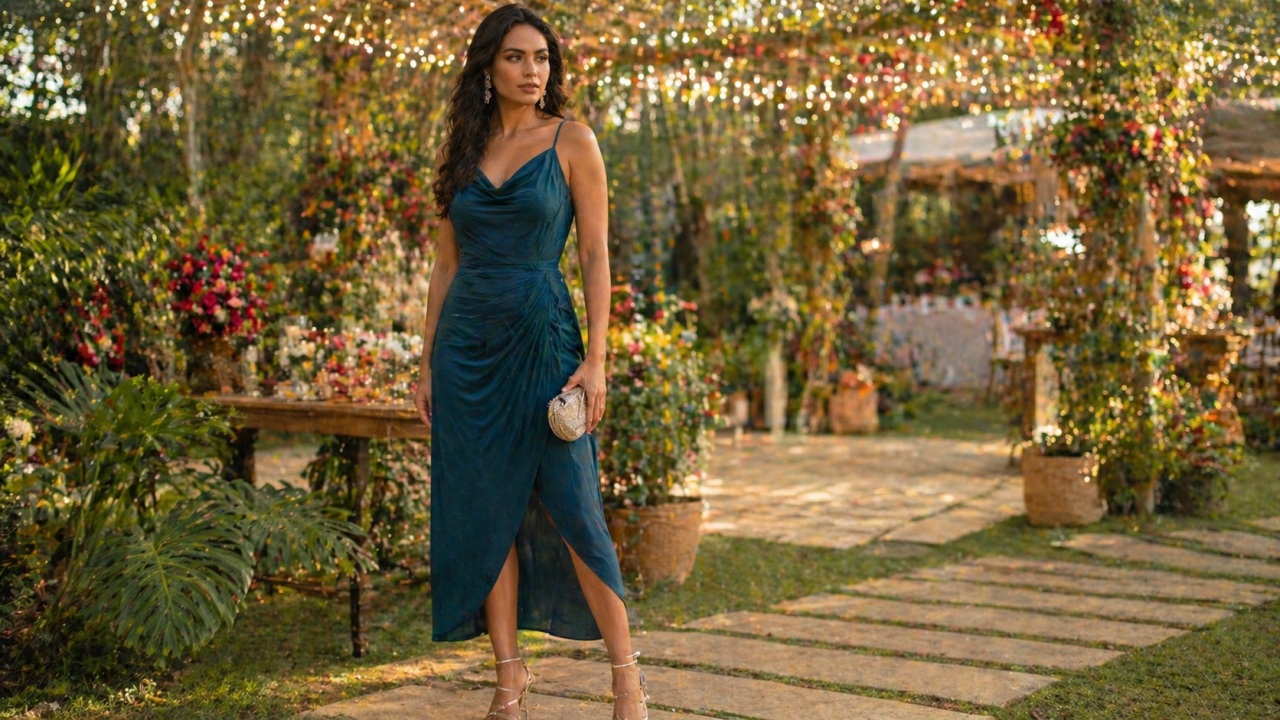 Vestido de convidada: Guia rápido para não errar no look de festa