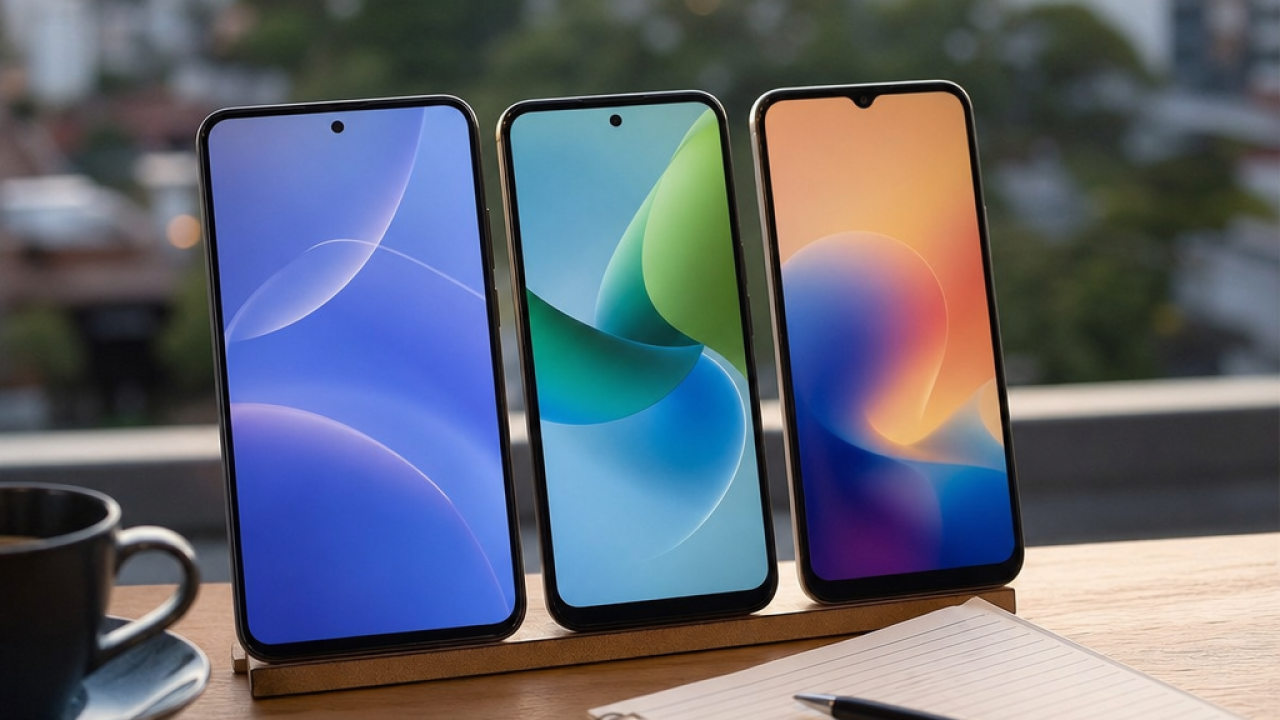 Celular intermediário 2026: Galaxy A, Moto G ou Redmi, qual faz mais sentido?