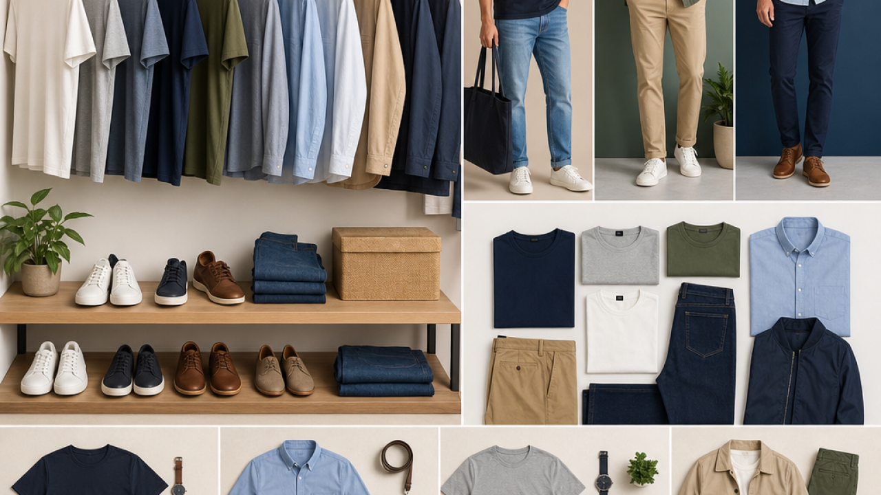 Guarda-roupa masculino básico: peças que facilitam a rotina sem gastar demais