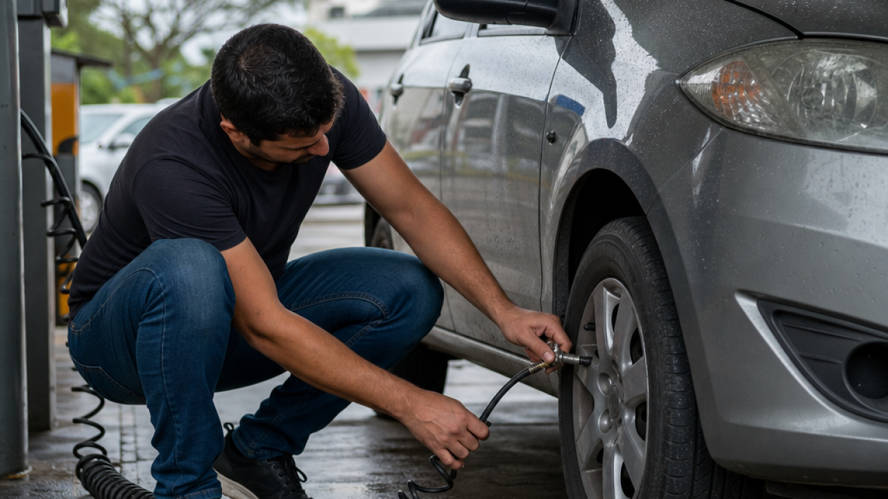 Pneu murcho ou calibragem errada: sinais de que o carro está gastando mais do que deveria