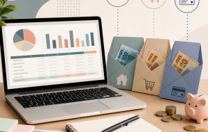 Planilha financeira simples: como separar dinheiro de contas, mercado e cartão