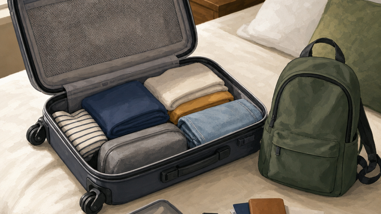 Bagagem de mão: como organizar uma viagem curta sem levar excesso