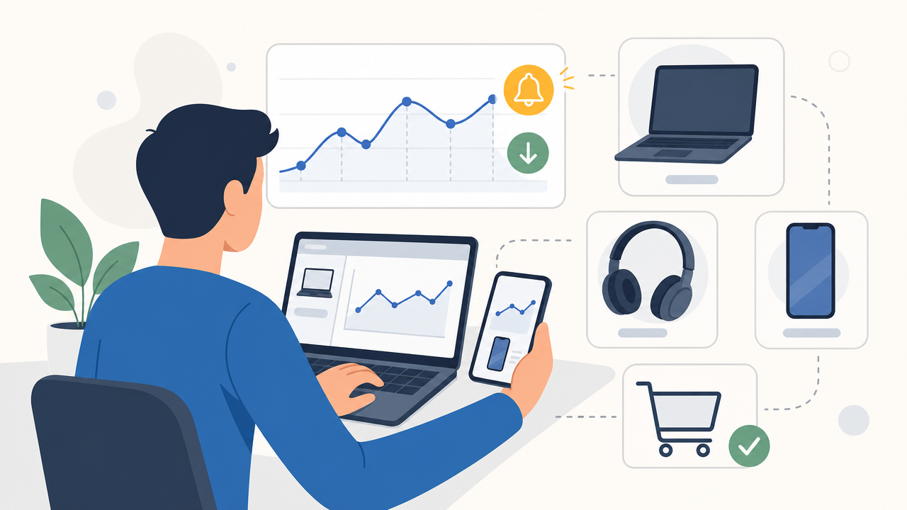 Alertas de preço: como configurar antes de comprar eletrônicos