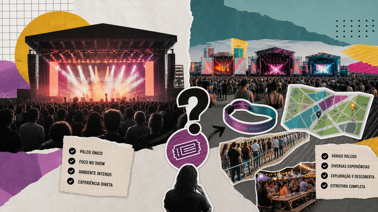 Show grande ou festival: qual experiência costuma valer mais pelo ingresso?