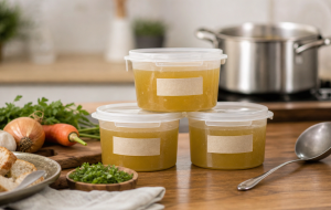 Caldo simples em pote: o detalhe que deixa a apresentação mais profissional para vender