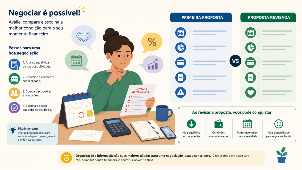 Conta atrasada: como negociar sem aceitar a primeira proposta que aparece