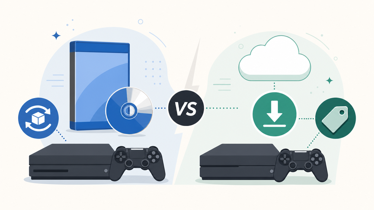 Jogo físico ou digital: o formato que ainda pode fazer você economizar