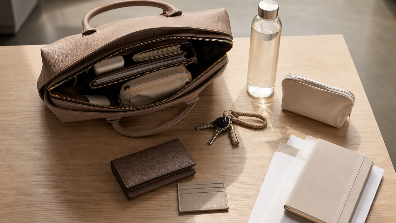 Bolsa organizada: 8 soluções práticas para não perder tempo fora de casa