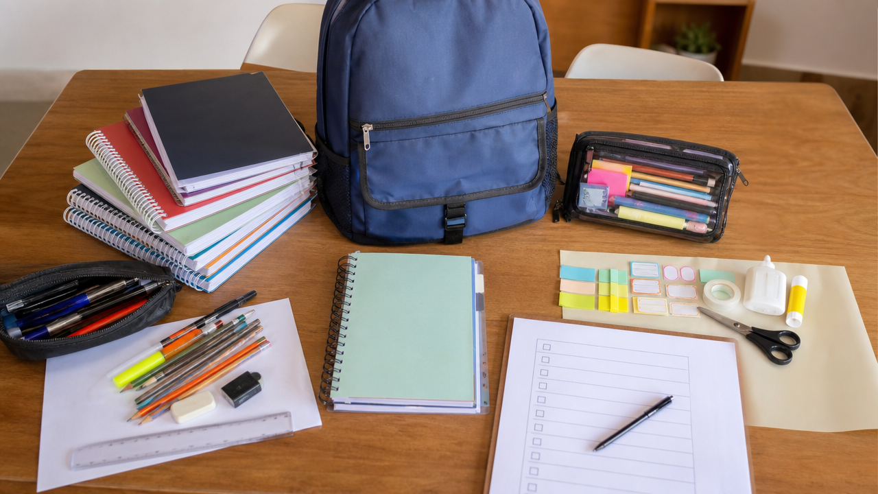 Volta às aulas no fim de julho: o checklist para comprar só o necessário
