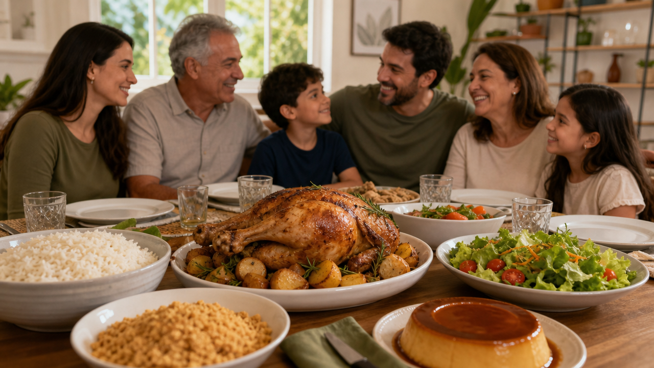 Almoço de Dia dos Pais em casa: cardápio simples, lista de compras e custo por pessoa