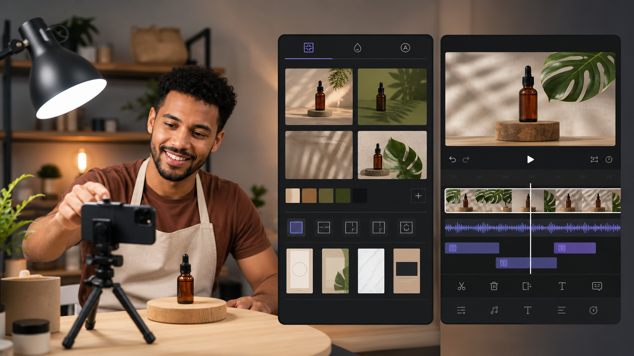 Canva x CapCut para vídeos de produto: qual agiliza roteiro, edição e capa?