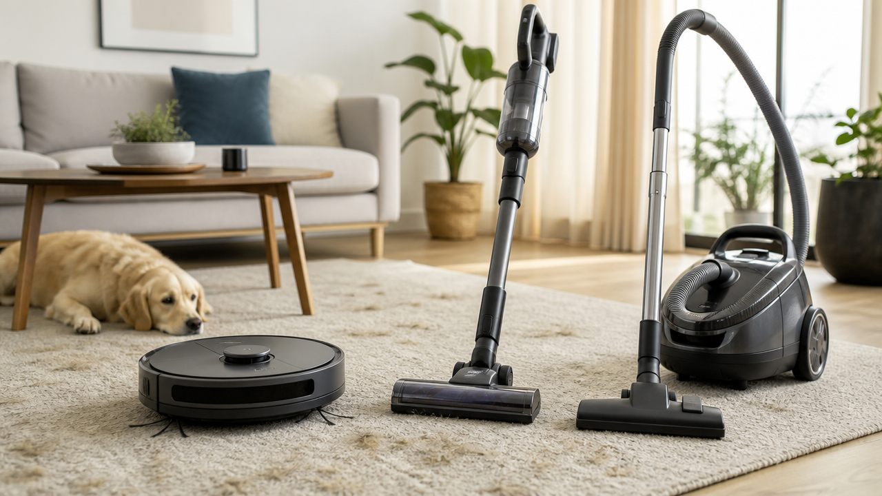 Aspirador robô x vertical x tradicional: qual combina com a rotina da sua casa?