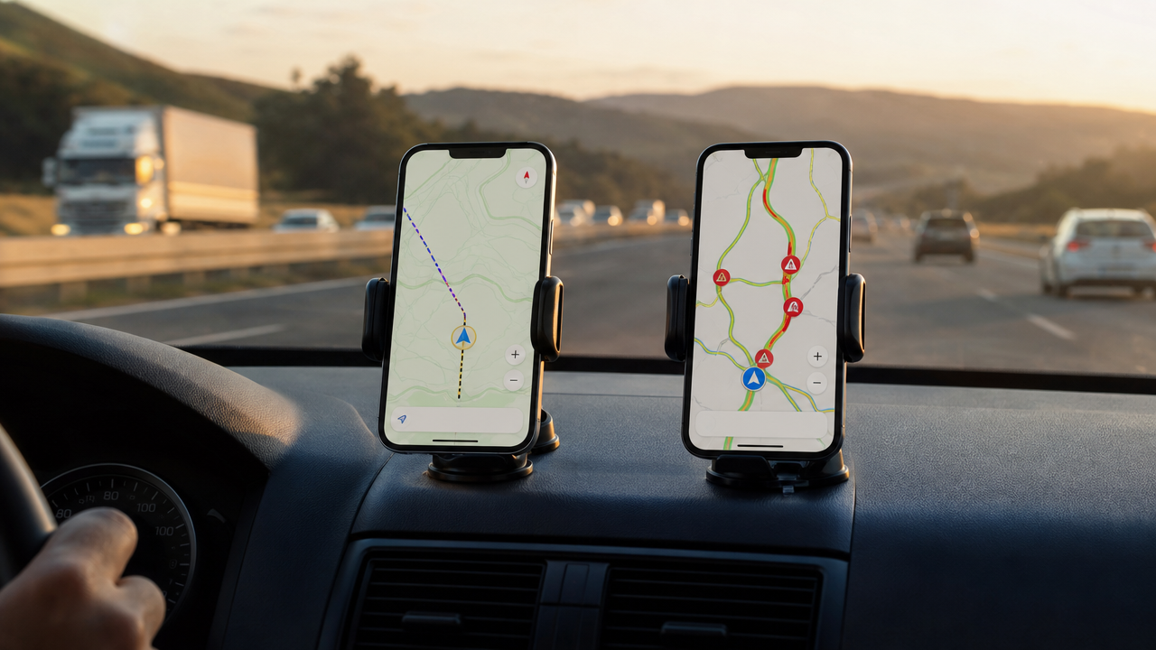 Google Maps x Waze na estrada: qual ajuda mais quando o sinal some e o trânsito muda?