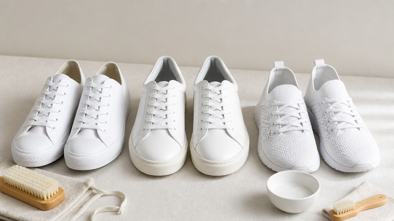 Tênis branco de lona, material sintético ou knit: qual dá menos trabalho no dia a dia?