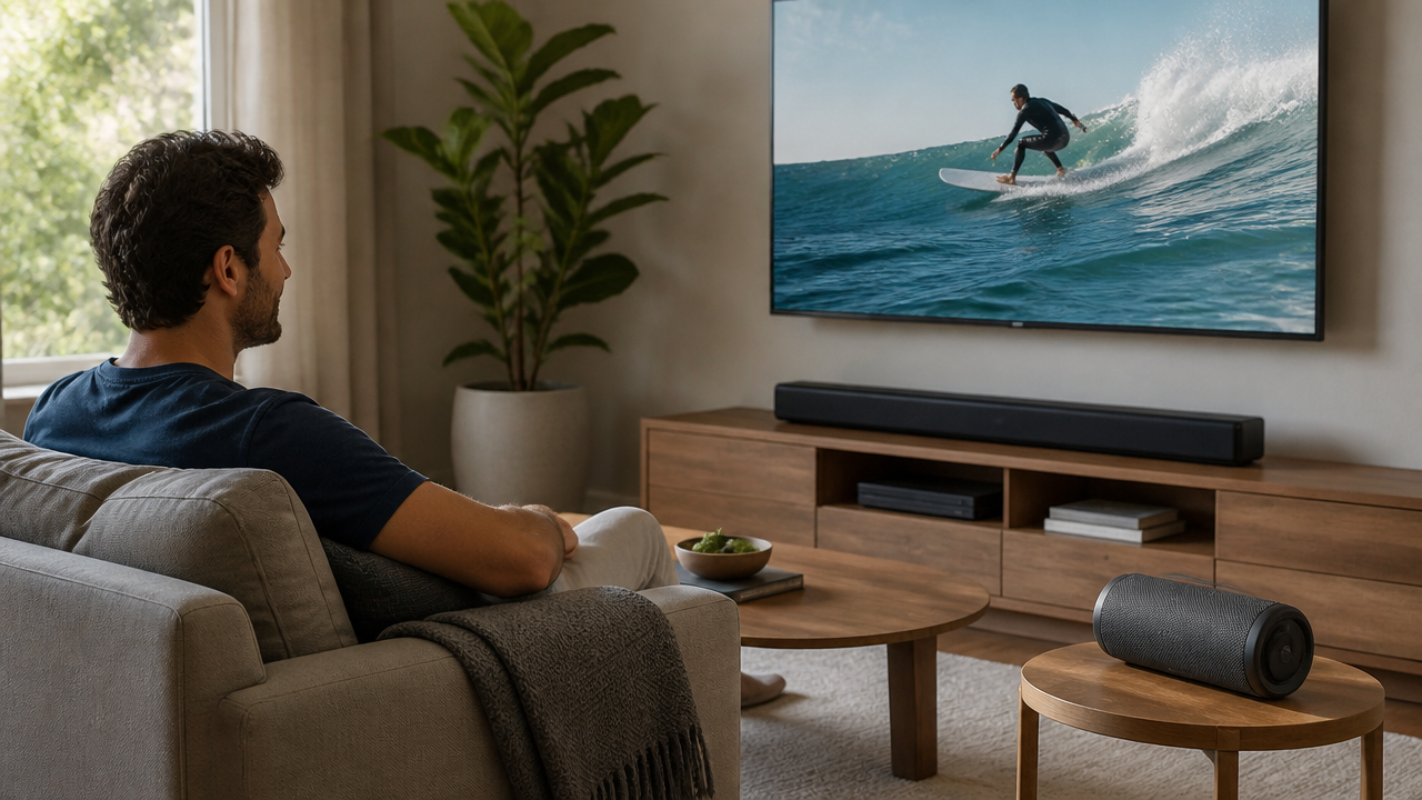 Caixa de som ou soundbar para ouvir música em casa? A escolha muda conforme o ambiente
