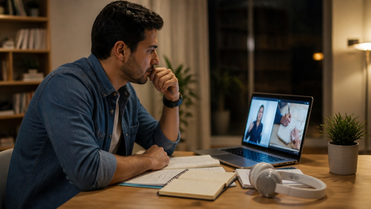 Curso ao vivo x gravado: qual formato ajuda mais quem trabalha e estuda ao mesmo tempo?