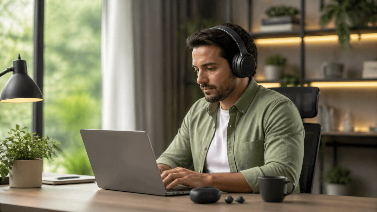 Fone over-ear x intra-auricular: qual é mais confortável para trabalhar e estudar por horas?