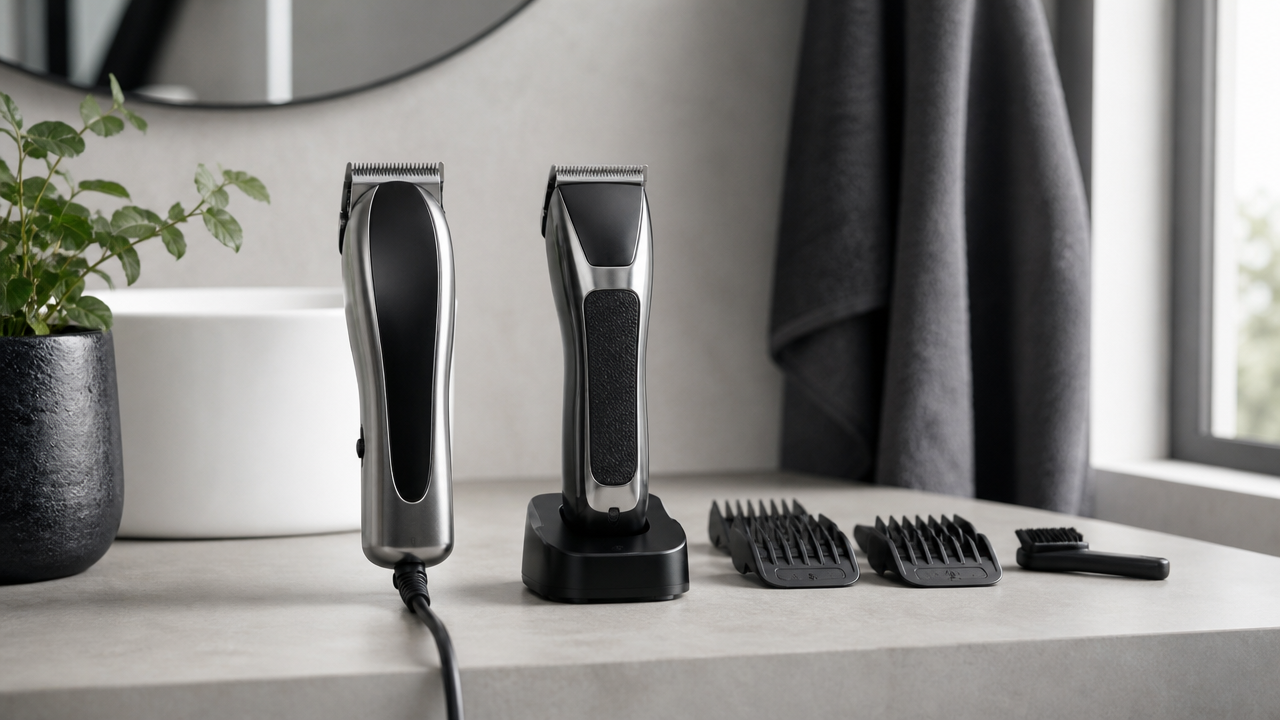 Máquina de cortar cabelo com fio x sem fio: qual vale mais para usar em casa?