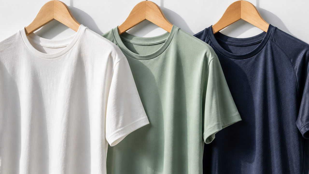 Camiseta de algodão x modal x dry-fit: qual tecido funciona melhor no calor e no dia a dia?