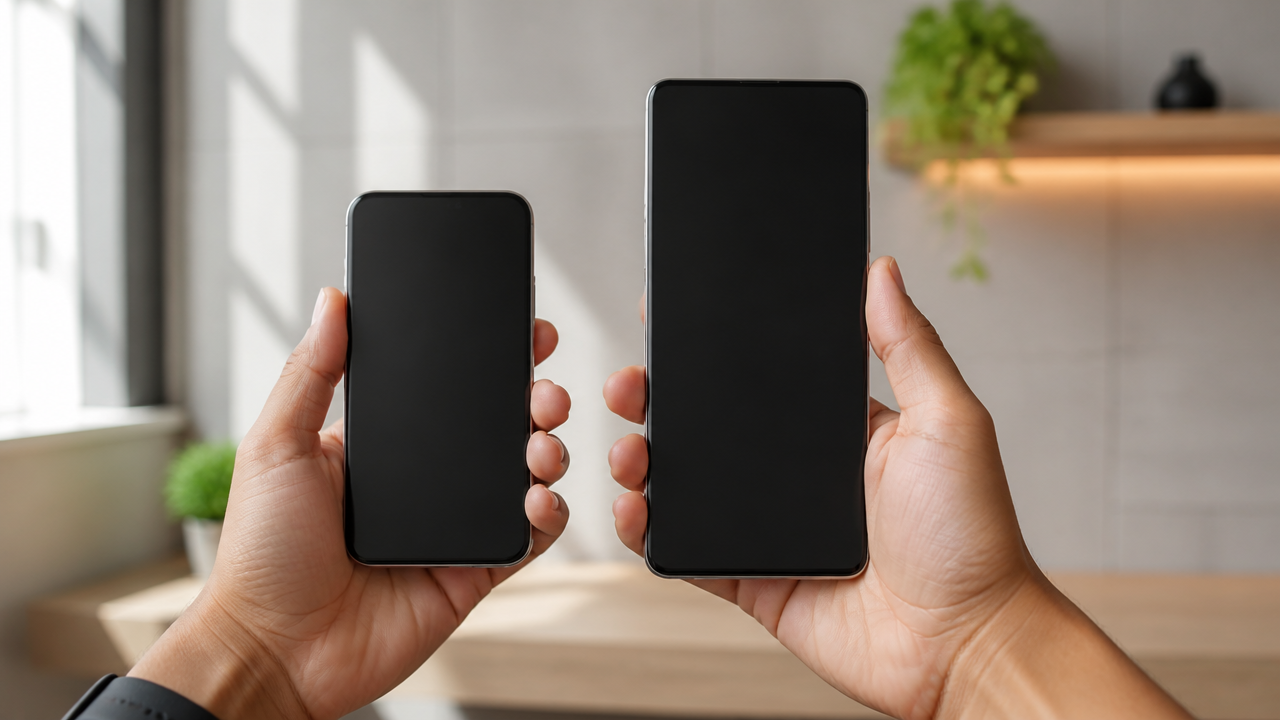 Celular compacto x tela grande: qual tamanho funciona melhor para uso diário, vídeo e bolso?
