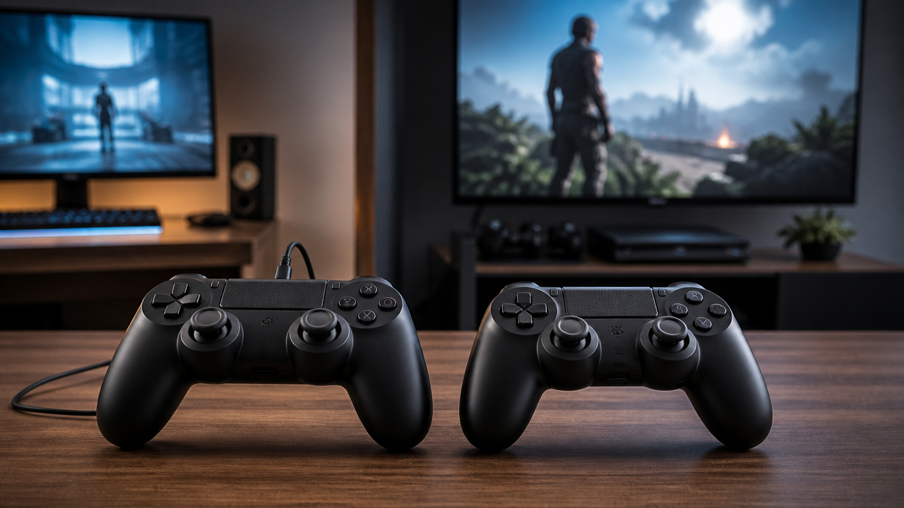 Controle com fio x sem fio para jogar: qual vale mais para PC, console e partidas longas?
