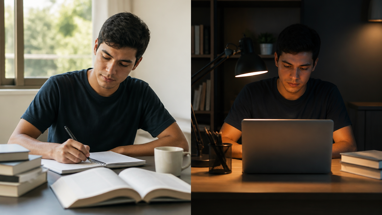 Estudar de manhã x à noite: qual horário ajuda mais a manter foco e constância?