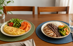 Jantar leve x refeição completa à noite: o que muda na fome, no sono e na rotina?