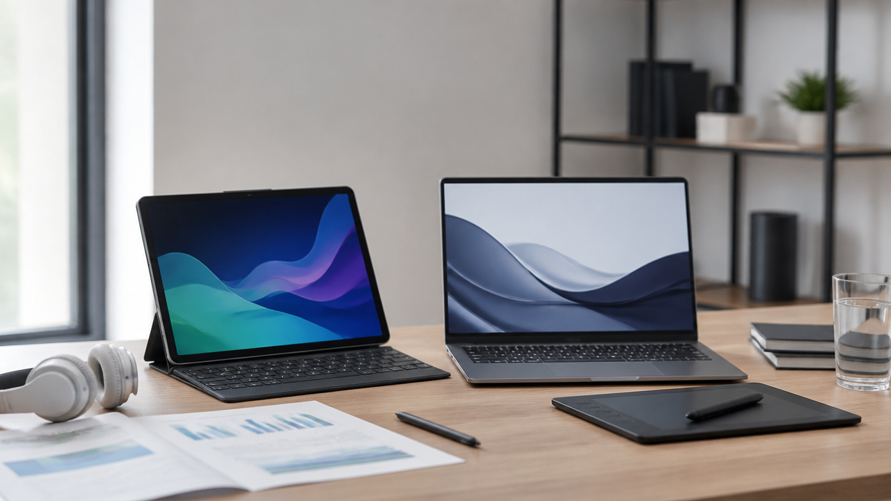 Tablet com teclado x notebook leve: qual substitui melhor o computador na rotina?