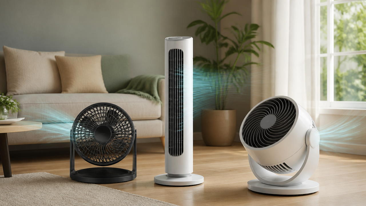 Ventilador de mesa x torre x circulador de ar: qual refresca melhor cada ambiente?