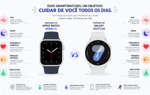 Apple Watch x Galaxy Watch: quais métricas de saúde cada relógio acompanha?