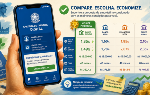 Crédito do Trabalhador na Carteira de Trabalho Digital: como comparar propostas antes de contratar