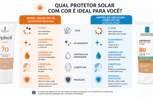 Episol Color x Anthelios Airlicium+: qual protetor solar com cor combina melhor com sua pele?
