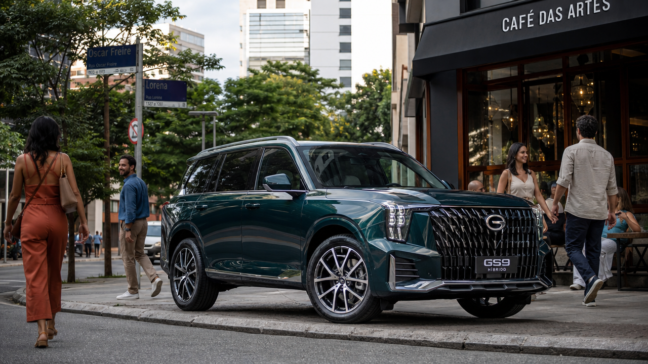 GAC GS9: tamanho, motorização e equipamentos — para quem o SUV grande faz sentido