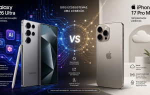 Galaxy S26 Ultra x iPhone 17 Pro Max: câmera, bateria e ecossistema para decidir qual comprar