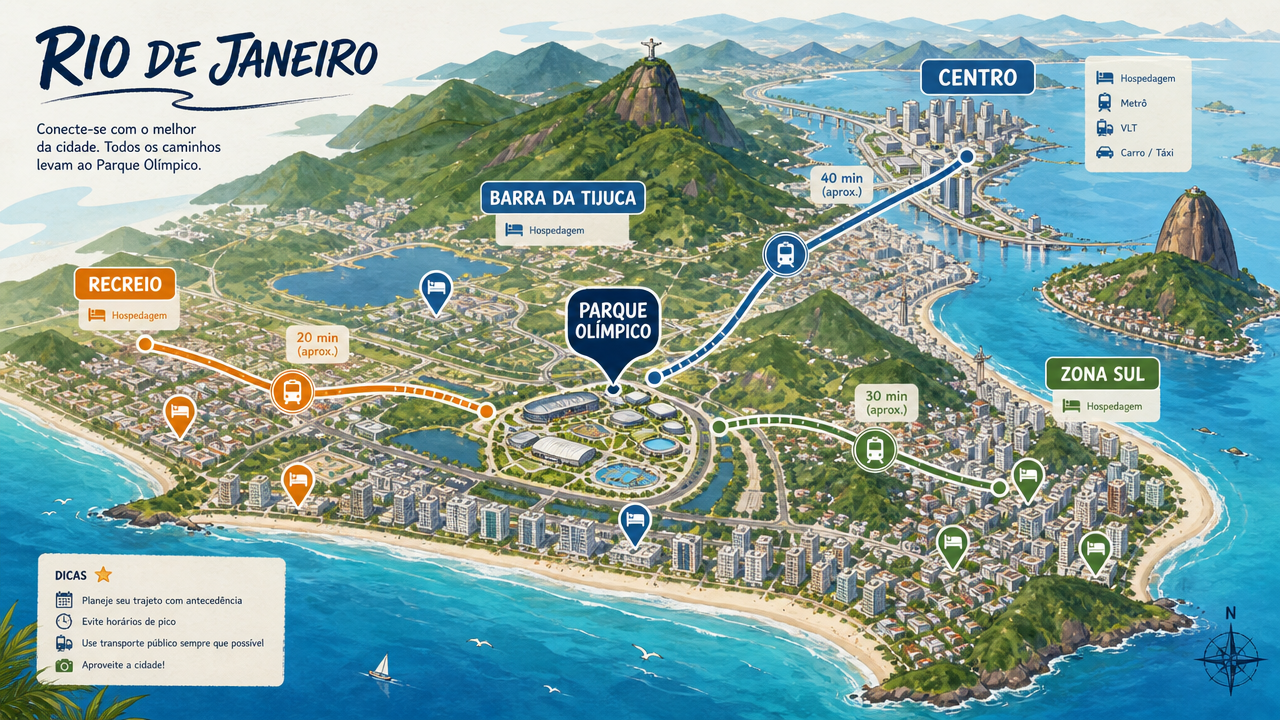 Rock in Rio 2026: onde ficar no Rio para equilibrar transporte, preço e tempo até a Cidade do Rock