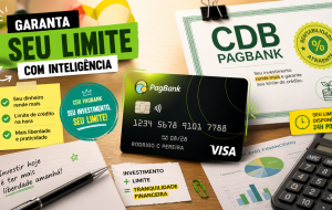 PagBank com CDB que vira limite: como funciona o cartão com limite garantido e para quem faz sentido