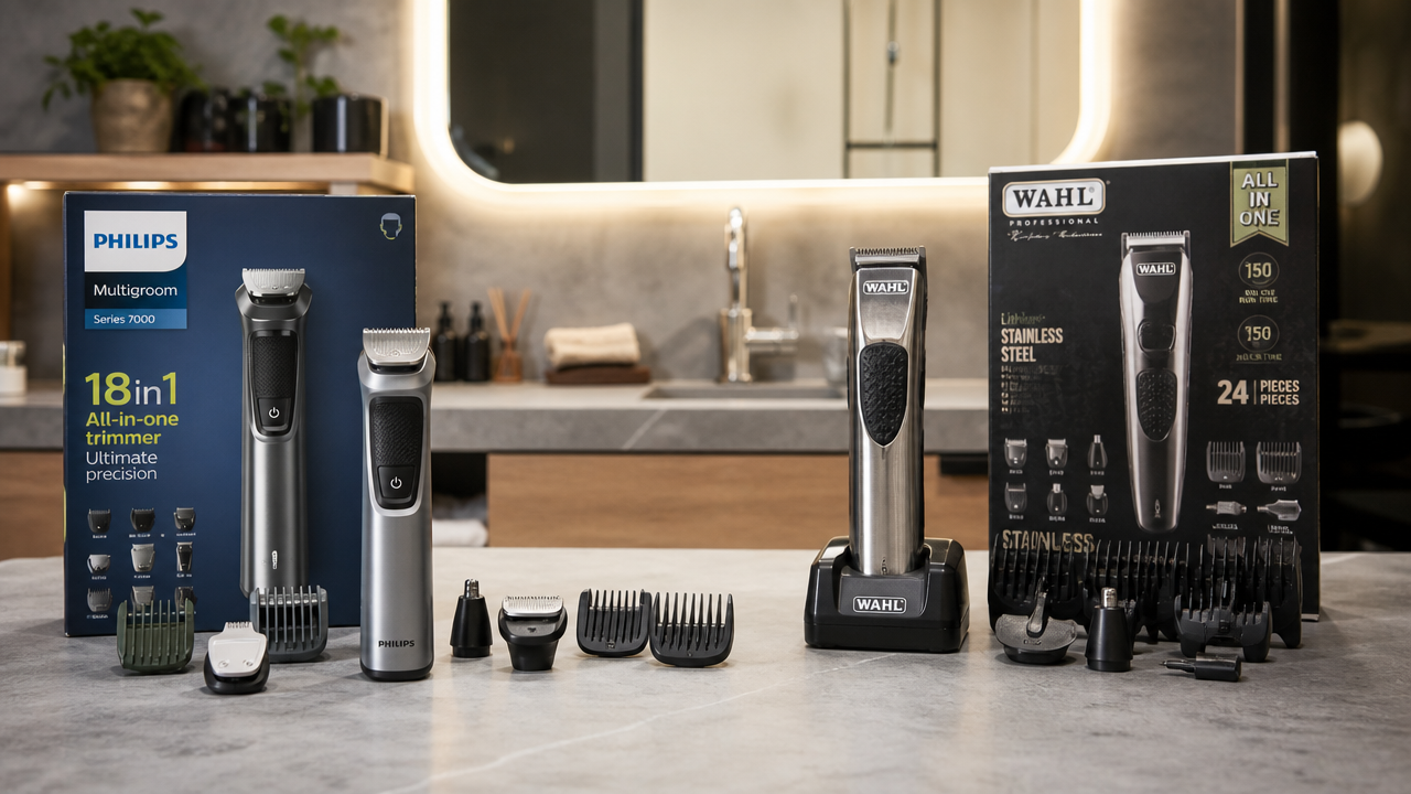 Philips Multigroom x Wahl Groomsman T-Pro: qual aparador faz mais sentido para barba, cabelo e corpo?
