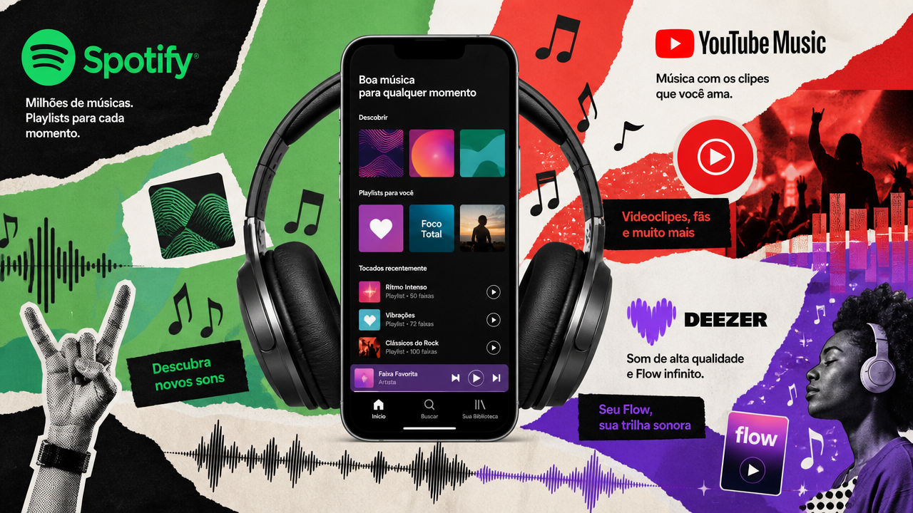Spotify x YouTube Music x Deezer: qual assinatura entrega mais valor no dia a dia?