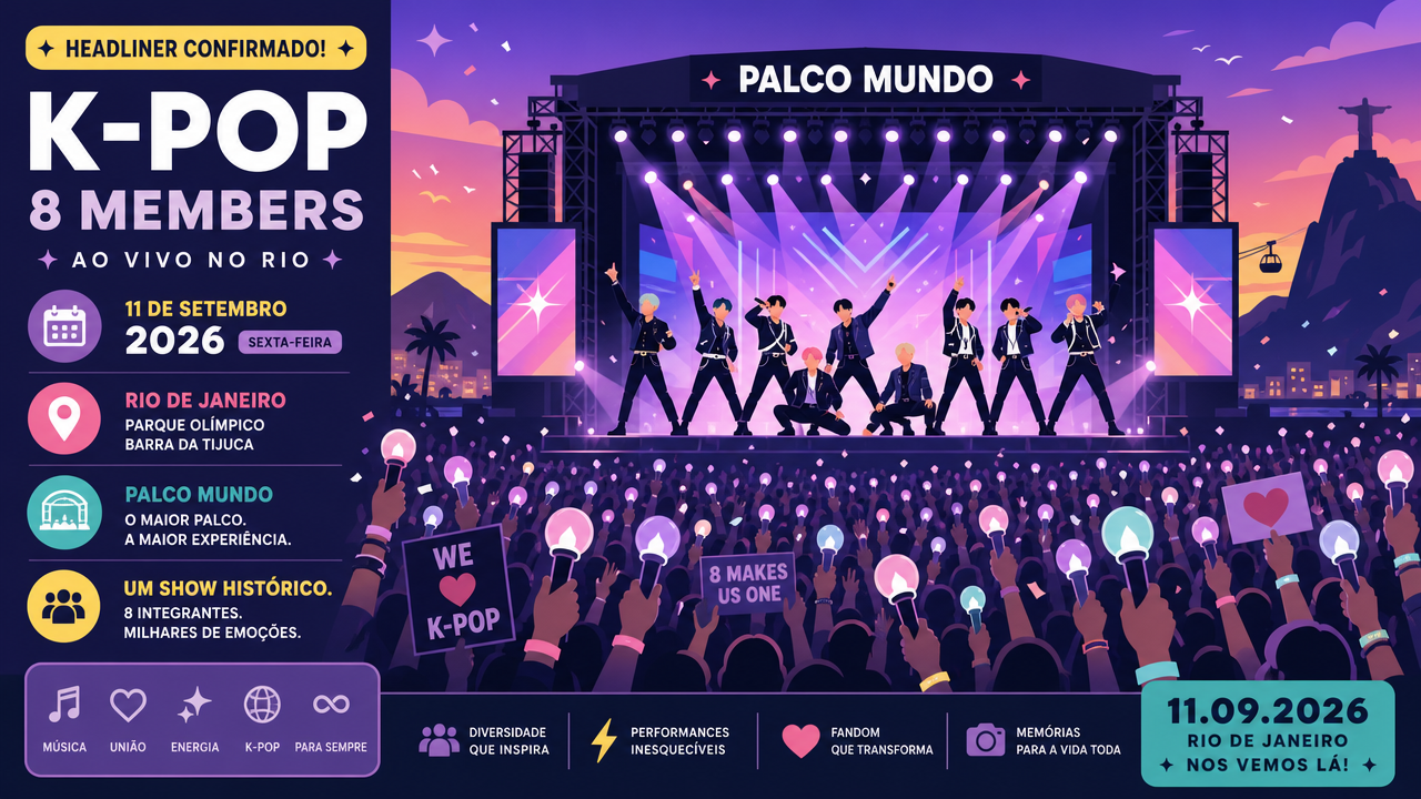 Stray Kids no Rock in Rio 2026: o que saber antes do show do grupo no festival