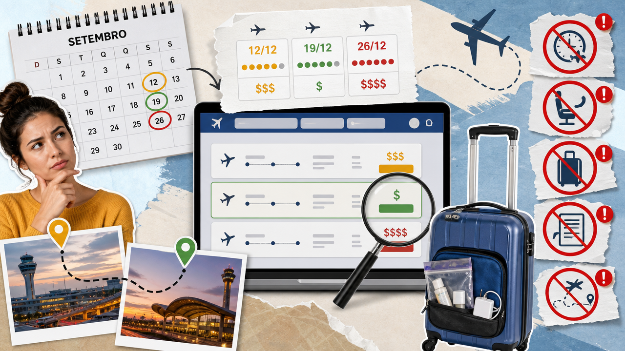 5 erros que encarecem a passagem de fim de ano quando a compra fica para setembro