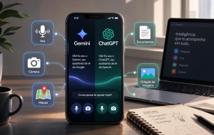 Gemini x ChatGPT no celular: qual aplicativo de IA ajuda mais no dia a dia?