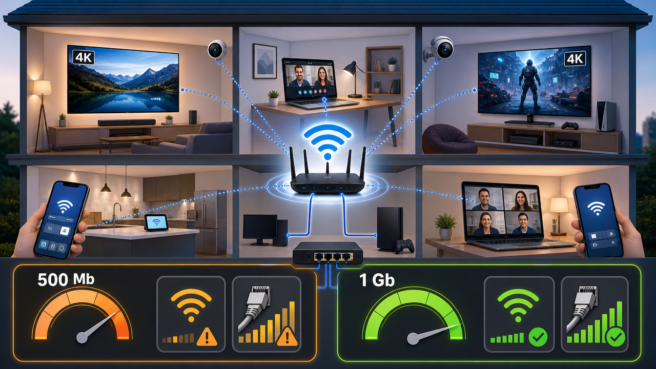 Internet de 500 Mb x 1 Gb: como saber se sua casa realmente usa a velocidade contratada